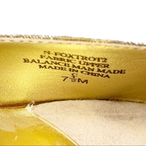 Nine West Foxtrot2 SilverGold Fabric Heels - Picture 11 of 12